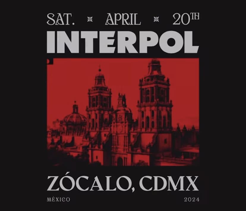Concierto, Interpol, Zócalo CDMX