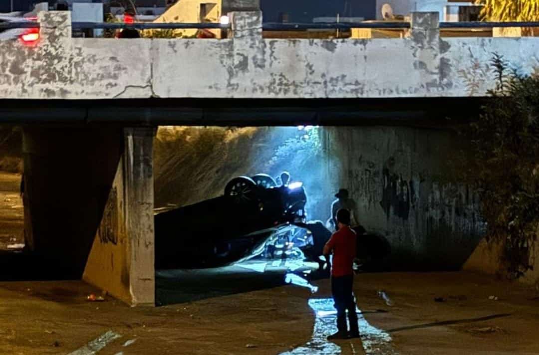 accidente, canal pluvial, Mazatlán