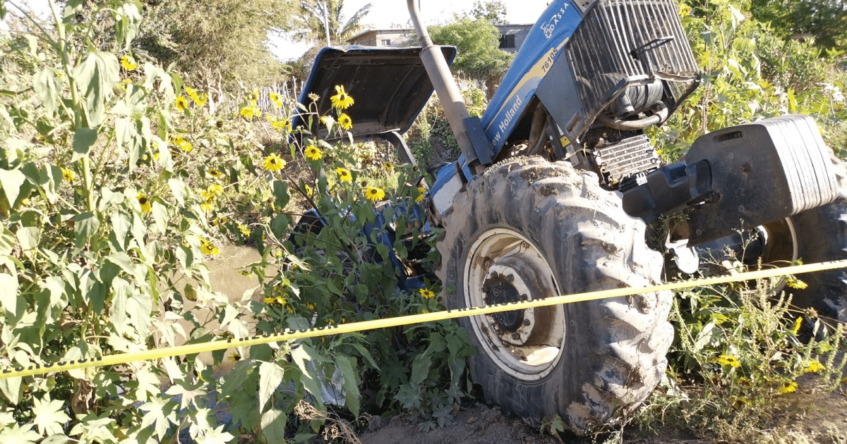 ahome, Muere adulto mayor, tractor