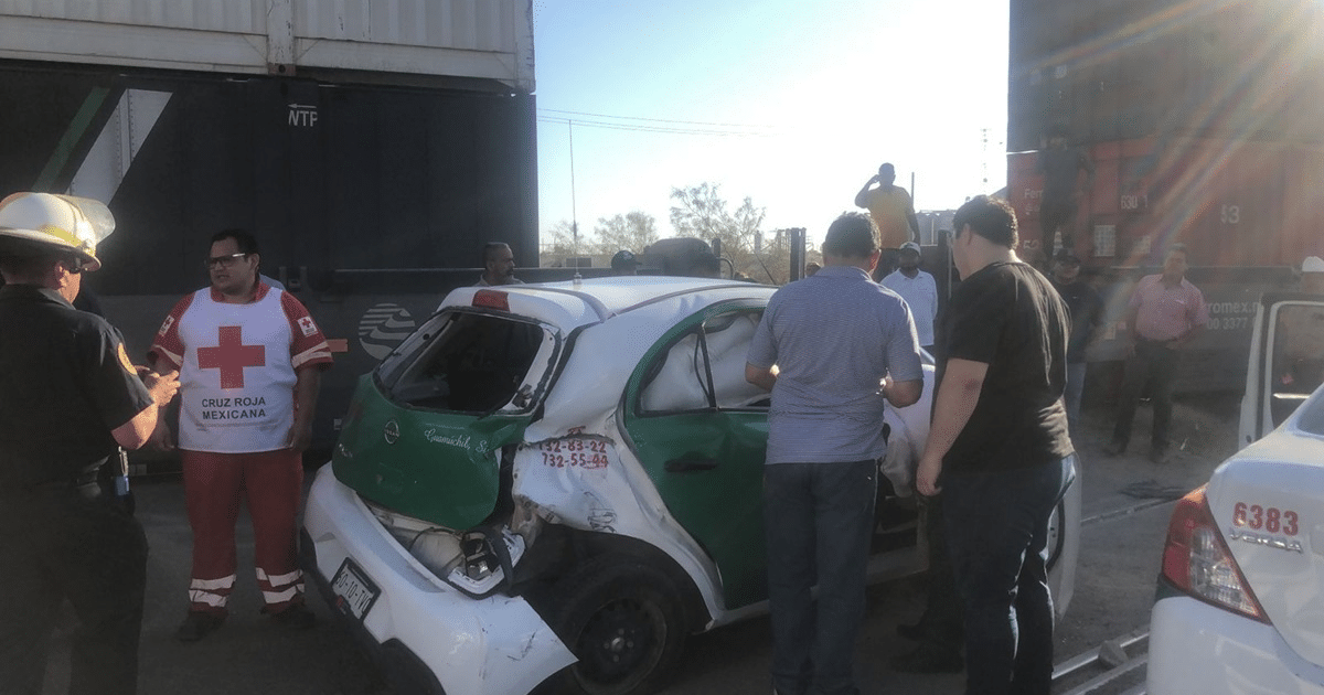 Herido, taxista, Tren