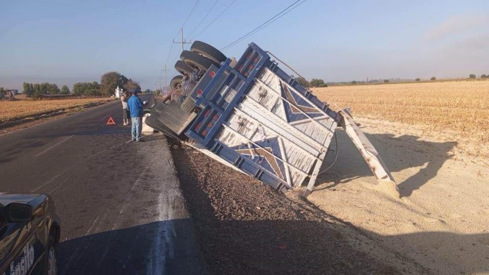 accidente, Guasave, Tráiler, Volcadura