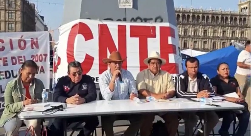 Claudia Sheinbaum, CNTE, zocalo