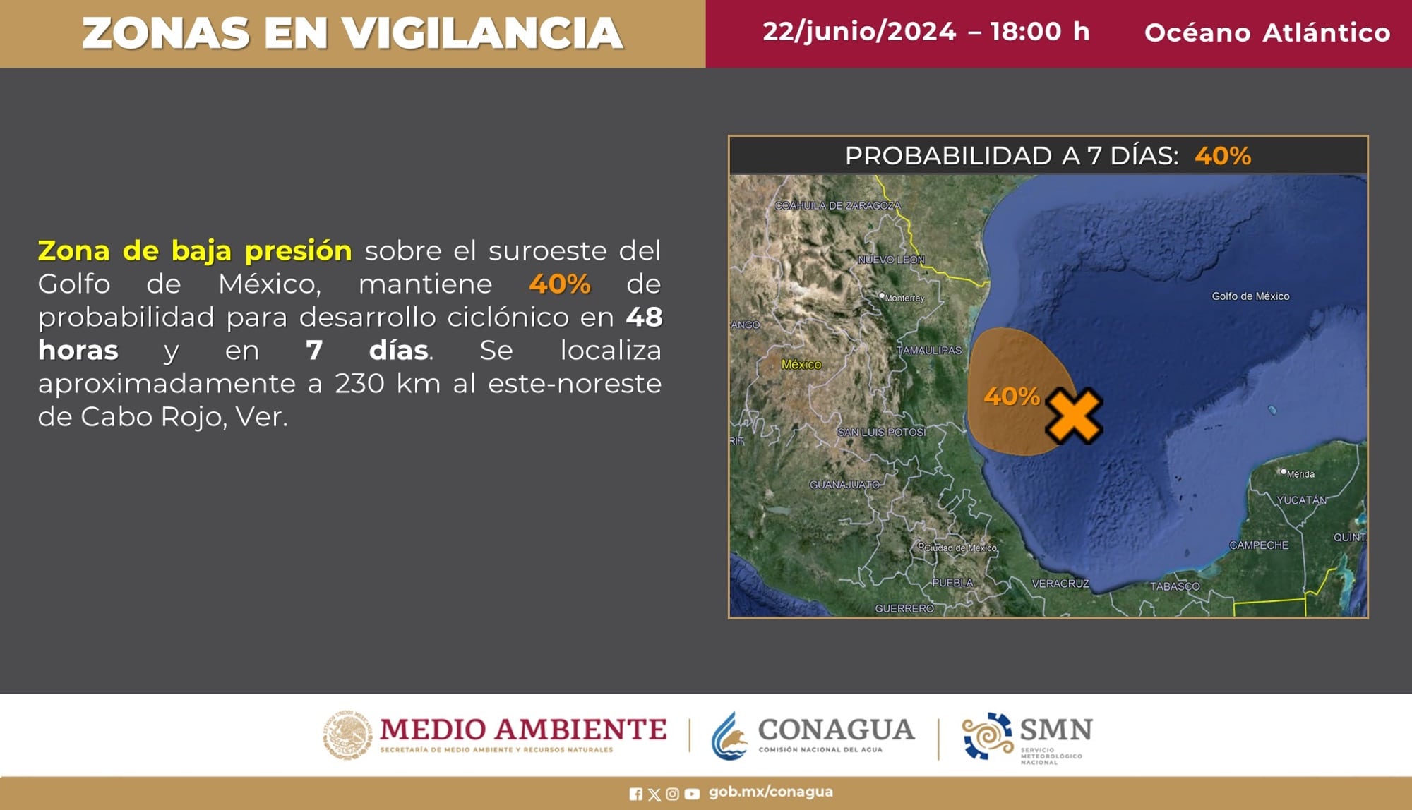 Ciclon Beryl, clima, smn