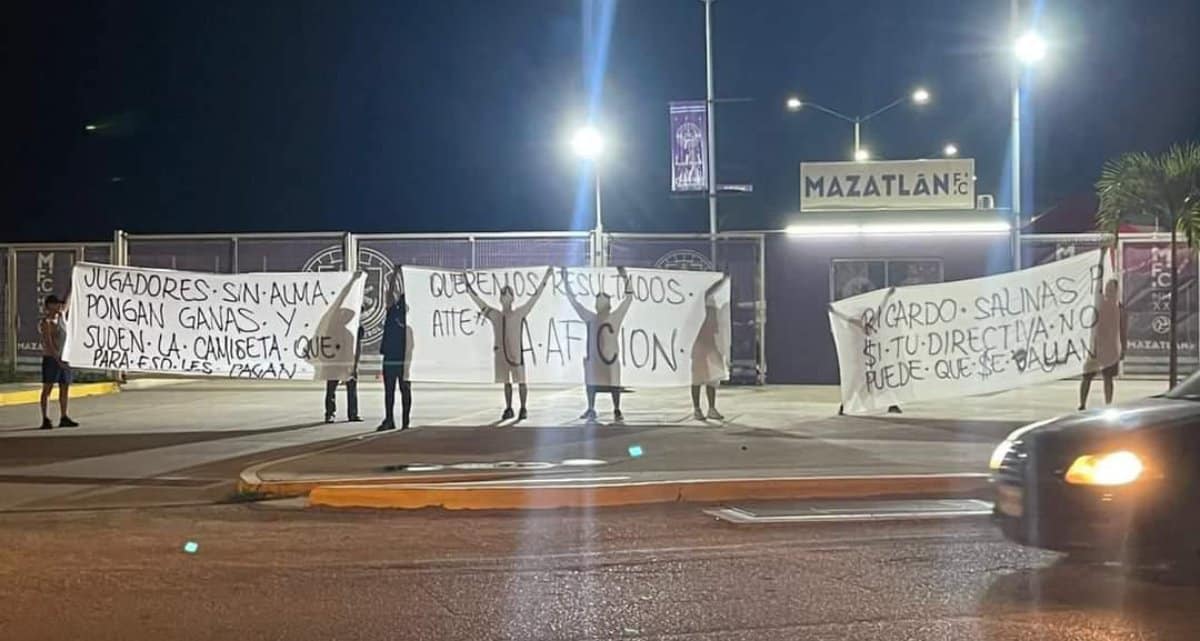 aficionados, Futbol MazatlanFC, manifestacion
