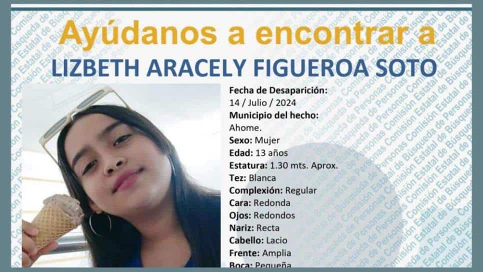 adolecente, Desaparecida, Los Mochis