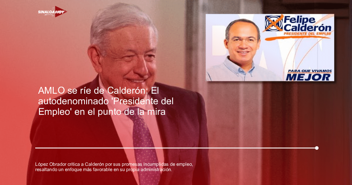Andrés Manuel López Obrador, desempleo, Felipe Calderon, políticas laborales