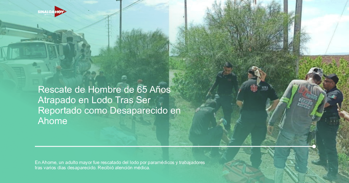 accidente Ahome, adulto mayor, emergencia, Rescate, solidaridad