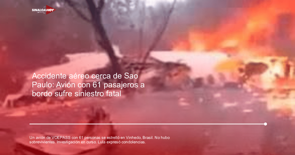 Accidente aéreo, Agente investigación, Brasil, seguridad aérea, VOEPASS Linhas Aéreas