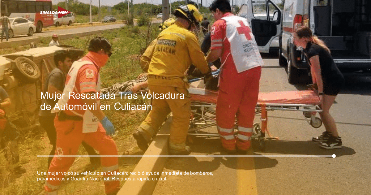 accidente Culiacán, Accidente vehicular, colaboración ciudadana., Rescate, servicios de emergencia