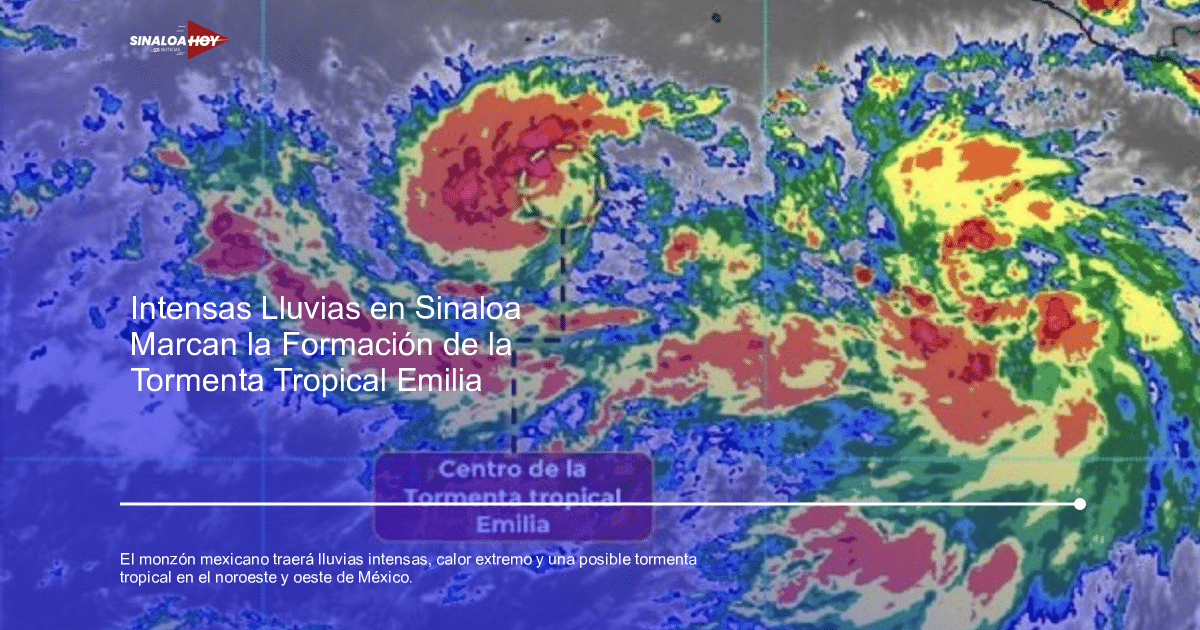 calor intenso, ciclones, Estimulación de lluvias, Monzón mexicano, Tormenta tropical