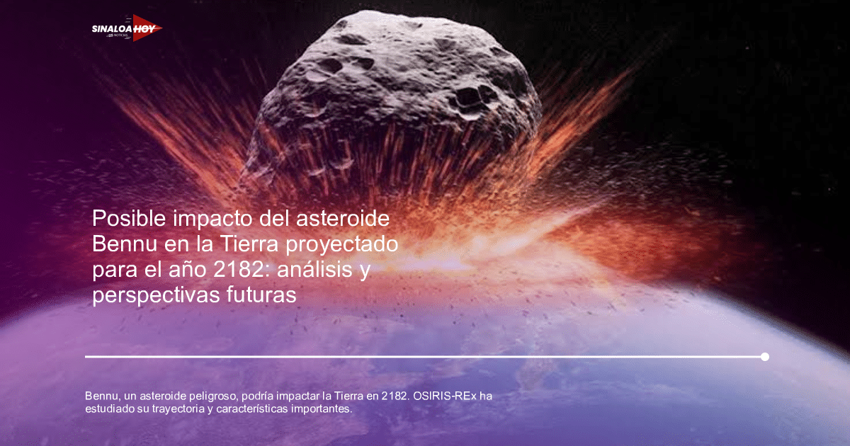 Asteroide Bennu, Misión OSIRIS-REx, Probabilidad de impacto, Protección planetaria, Sistema solar.