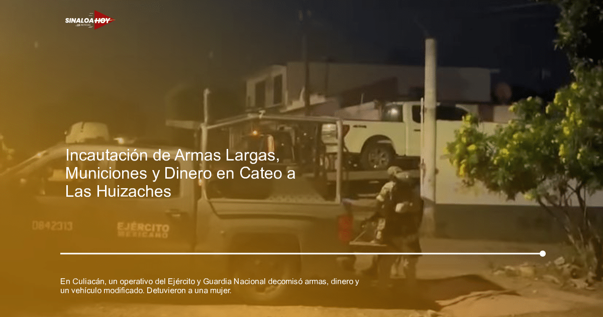 accidente Culiacán, anadearmas, Decomiso, detencion, Operativo