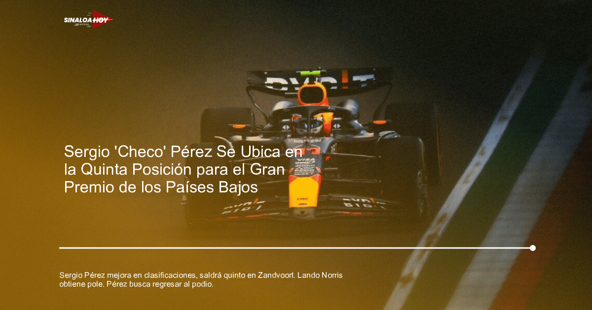 automovilismo., clasificación, Fórmula 1, Gran Premio de Países Bajos, SERGIO PEREZ