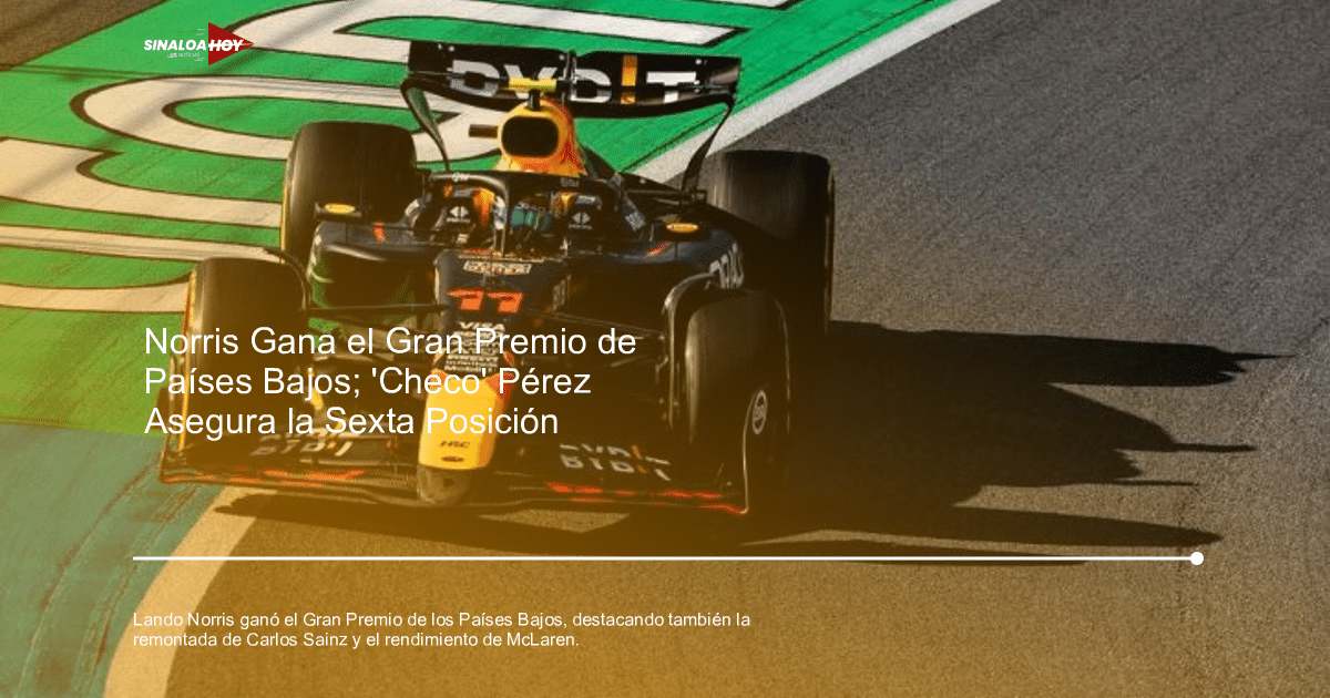 Carlos Sainz, Fórmula 1, Gran Premio de los Países Bajos, Lando Norris, McLaren