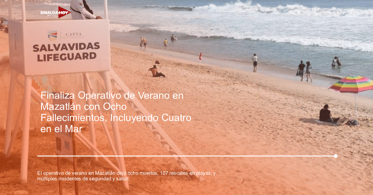 . Mazatlán, #CampamentoDeVerano, capacitaciones de seguridad., Incidentes, Operativo policial