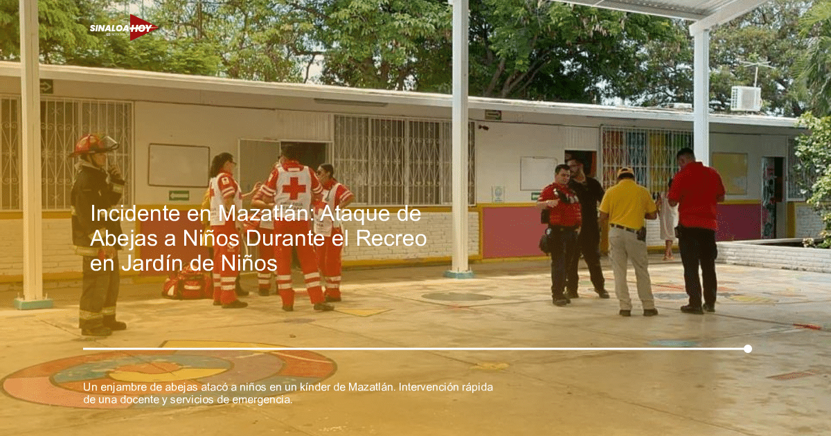 abejas, cuerpos de emergencia, incidente escolar, intervención rápida, seguridad infantil