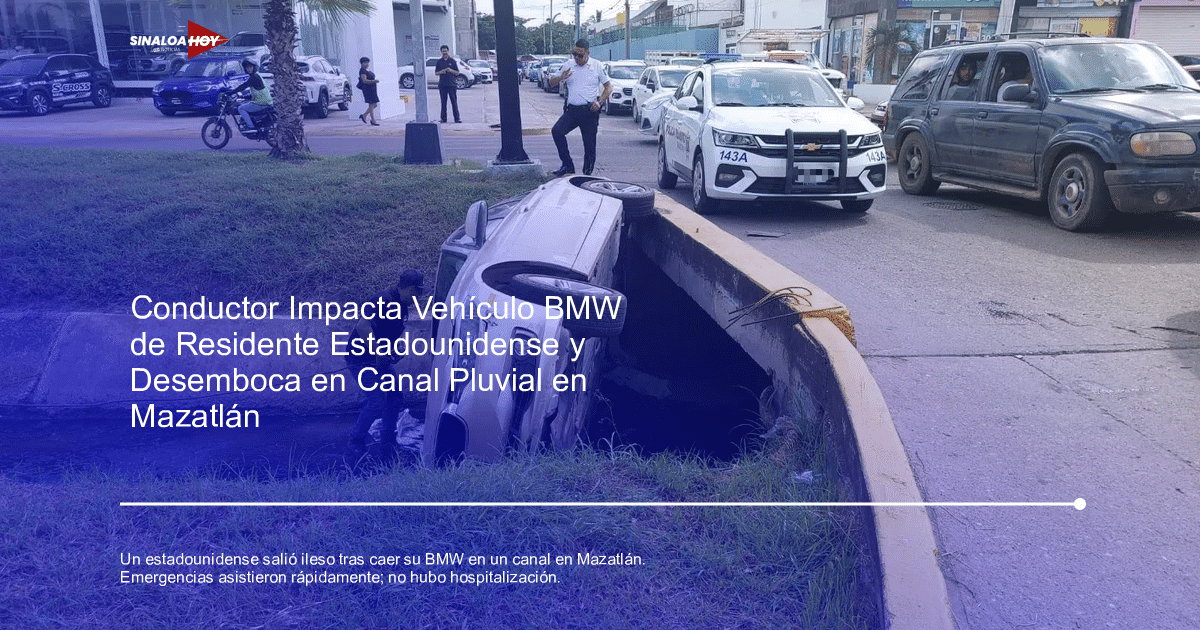 . Mazatlán, Accidente de tráfico, BMW, Emergencia., Seguridad Vial