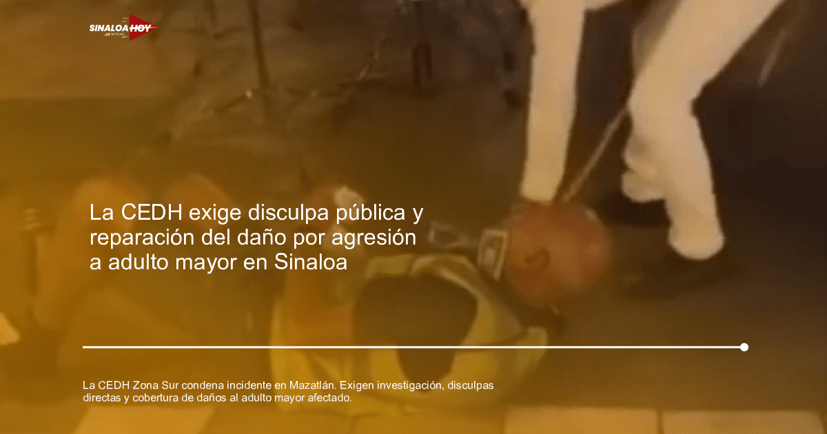 . Mazatlán, adulto mayor, amenaza de violencia, denuncia, derechos humanos