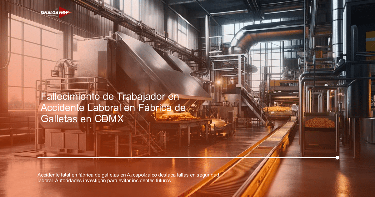 accidente laboral, Agente investigación, Fábrica de galletas, Maquinaria pesada., seguridad laboral