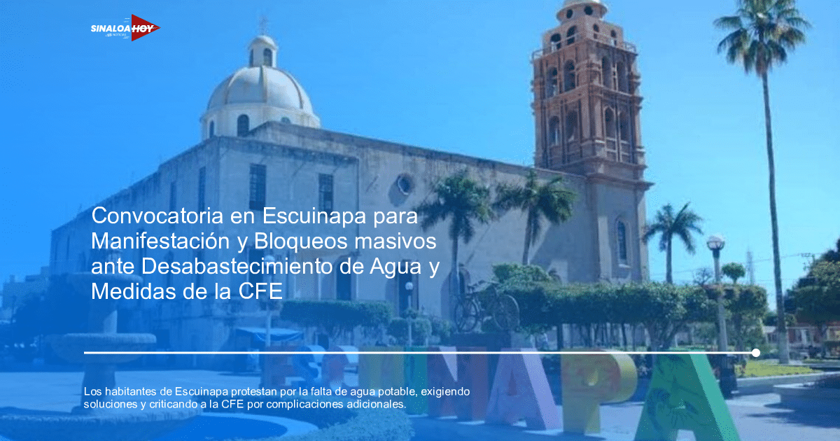 accidente Escuinapa, agua potable, bajo protesta, Descontento social, manifestacion