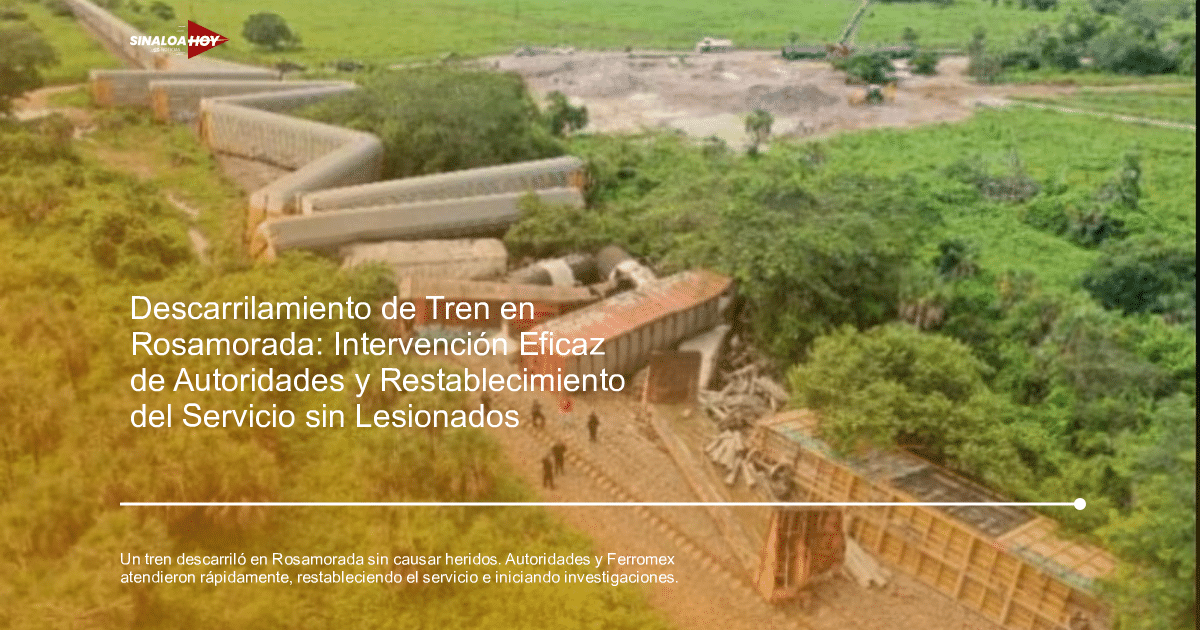 Descarrilamiento, Ferromex, Incidente ferroviario, investigaciones., Rosamorada