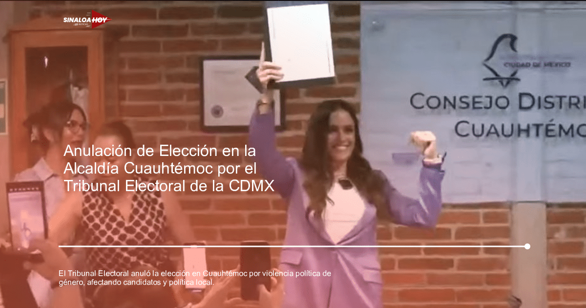 anulación de elección, Ciudad de México, Tribunal Electoral, violencia política de género