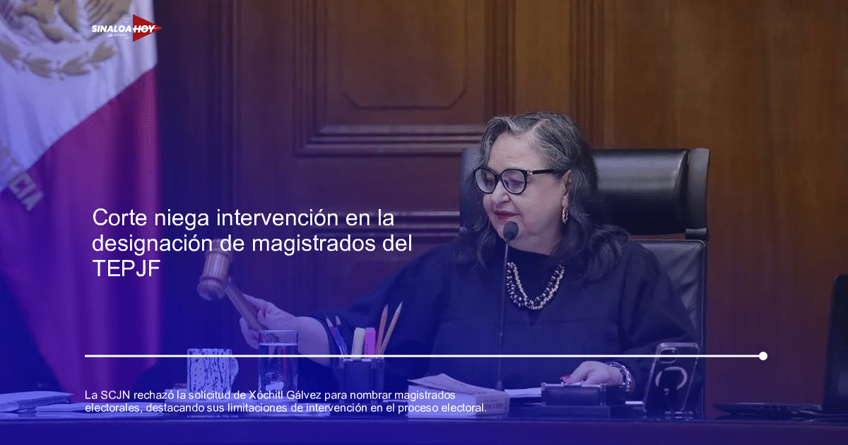 elección presidencial, magistrados electorales, SCJN, TEPJF, Xóchitl Gálvez