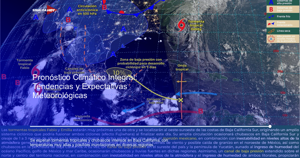 #Agricultura #Trigo #Clima, Baja California Sur, Efecto Fujiwhara, Estimulación de lluvias, tormentas tropicales