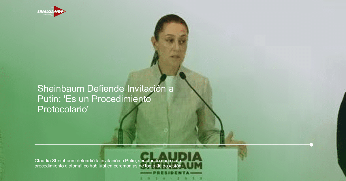 ceremonia de toma de posesión, Claudia Sheinbaum, política exterior, relaciones diplomáticas, Vladímir Putin