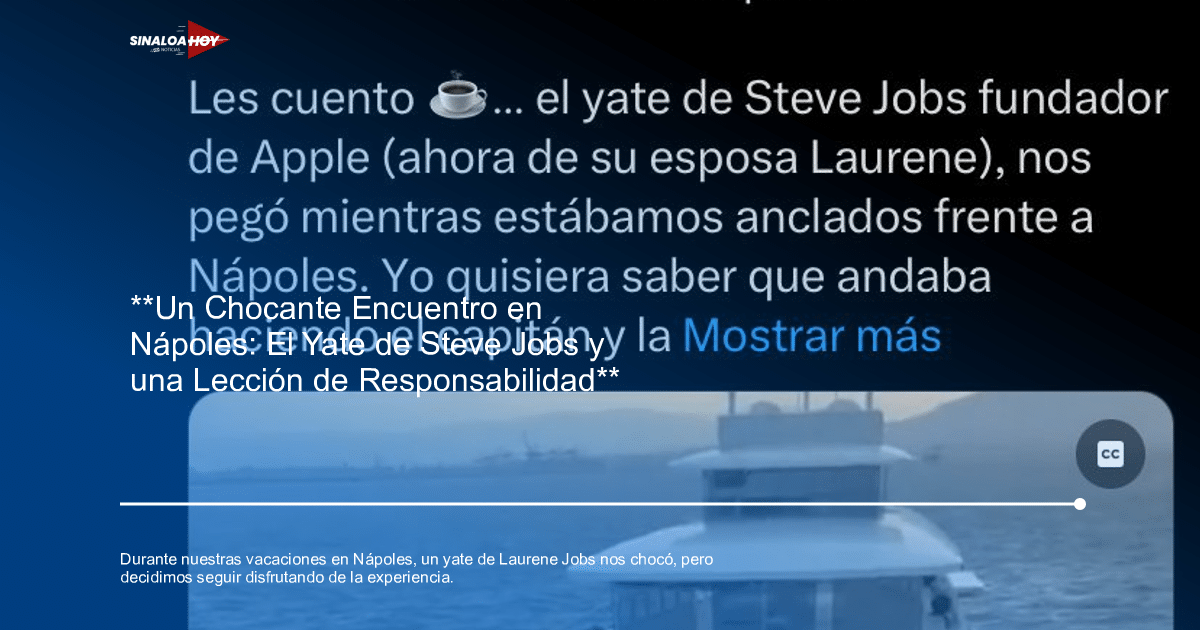 accidente, hundimiento de yate, Nápoles, responsabilidad ciudadana, Vacaciones