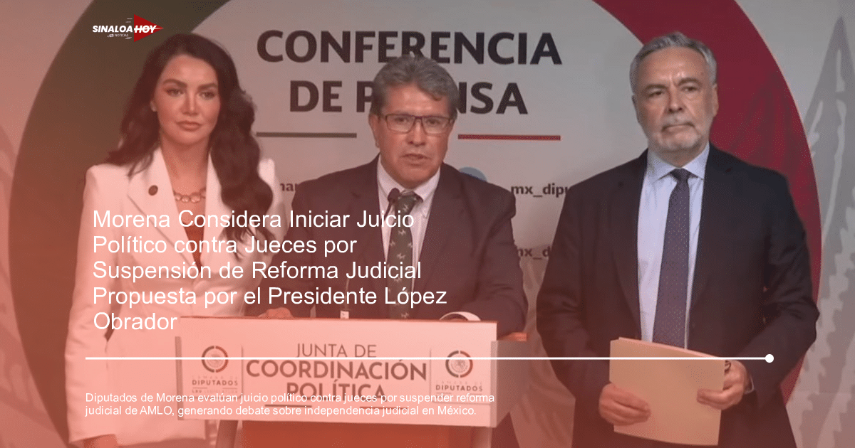 juicio político, MORENA, Nacionales, Poder Judicial Federal, reforma judicial