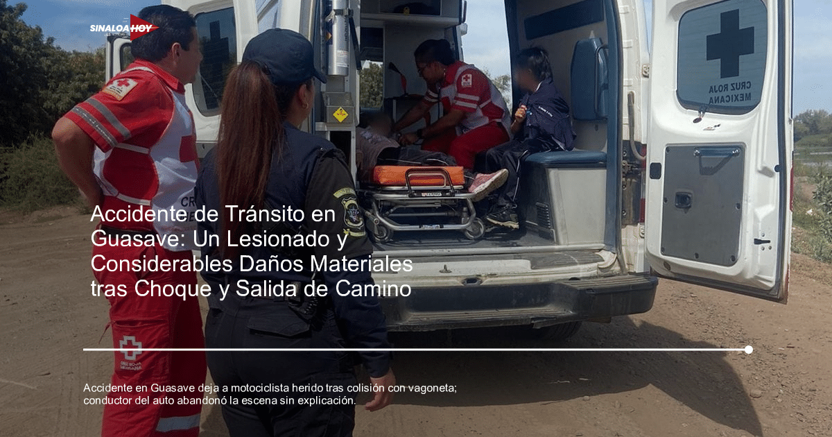 #Algodoneros de Guasave, Accidente de tráfico, atención médica., colisión vehicular, Motociclista herido