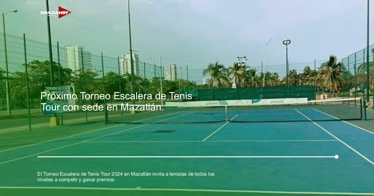 competencia deportiva, inscripción, Mazatlán, premios deportivos., Torneo de tenis