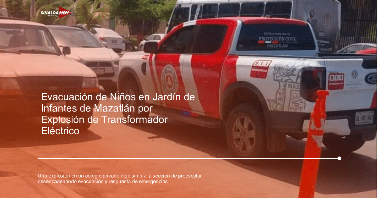 Emergencia escolar, Evacuación, Explosión de transformador, Respuesta de emergencia., seguridad infantil