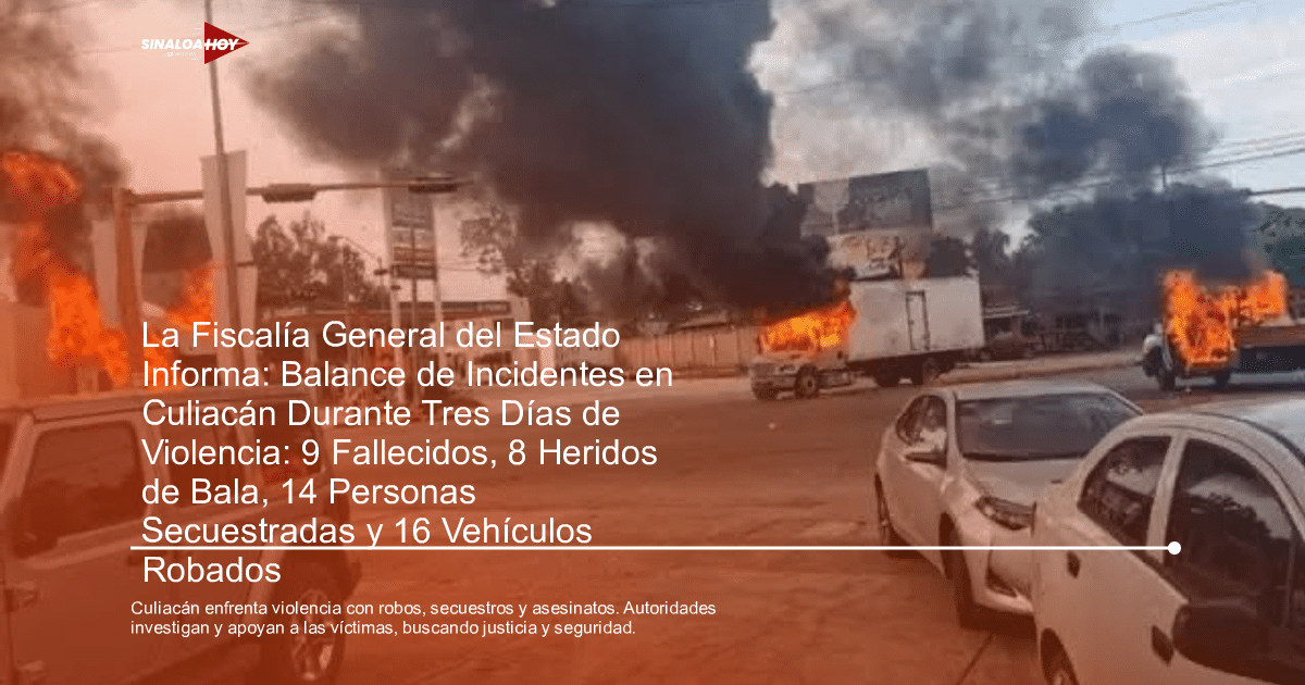 accidente Culiacán, Agente investigación, amenaza de violencia, apoyo a víctimas, Inseguridad