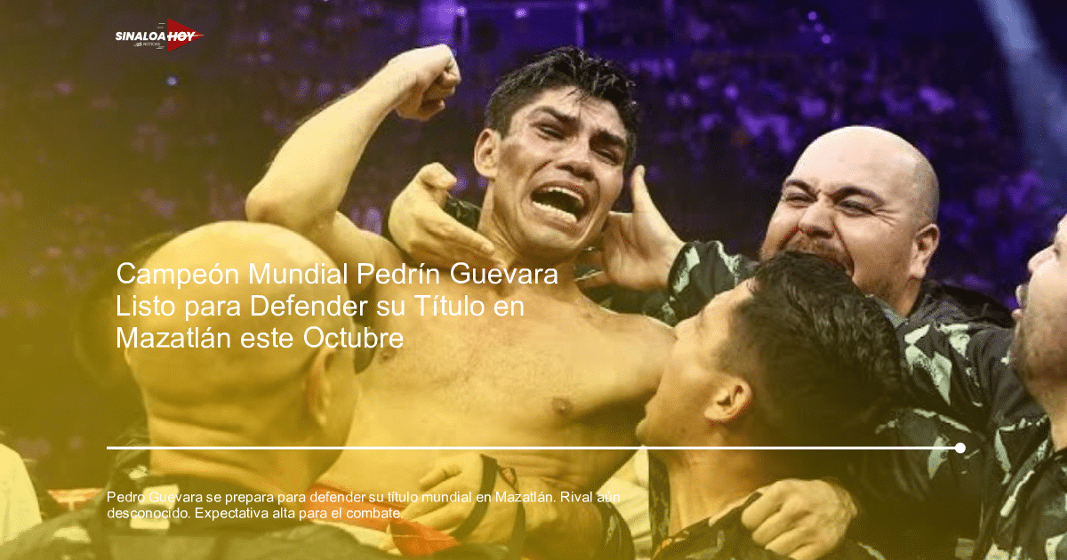 . Mazatlán, BOXEO, Defensa de Título, Pedro Guevara, Título Mundial