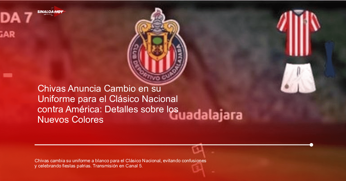 canje de uniformes, chivas, Clásico fútbol, Clásico Nacional, Liga MX