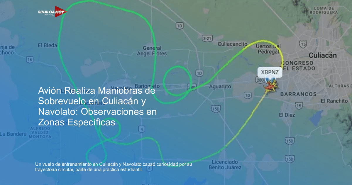 Culiacán, Escuela de vuelo, Mexicana de Aviación, seguridad aérea, Vuelo de entrenamiento