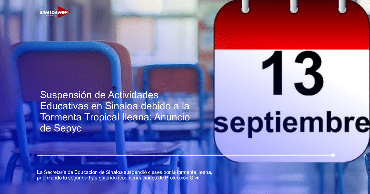 protección civil, Secretaria de Seguridad Pública, Sinaloa, suspensión de clases, Tormenta tropical