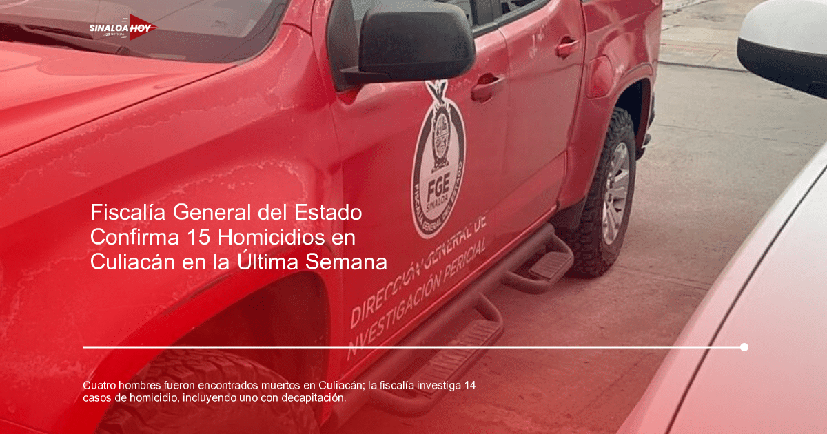 accidente Culiacán, amenaza de violencia, concordia Fiscalía, homicidios, Investigación criminal