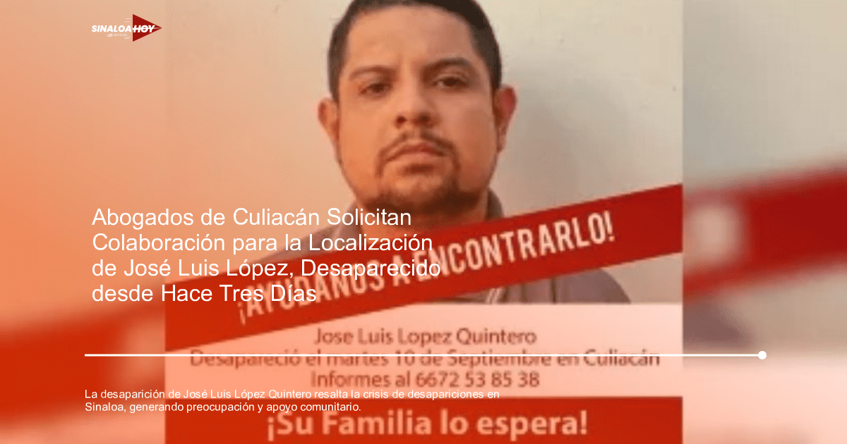 . Sinaloa, alerta de seguridad, Comunidad Legal, derechos humanos, desapariciones