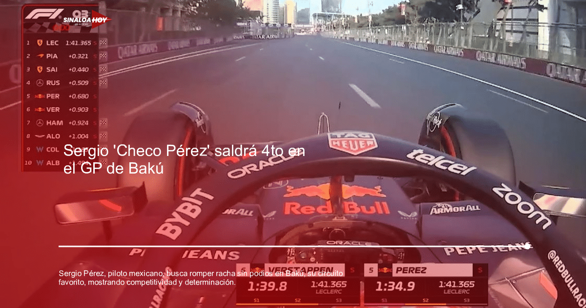 Bakú, Fórmula 1, Gran Premio de Azerbaiyán, Red Bull Racing, SERGIO PEREZ