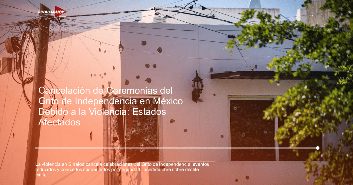 amenaza de violencia, Cancelación de eventos, Celebraciones patrias, Secretaria de Seguridad Pública, Sinaloa
