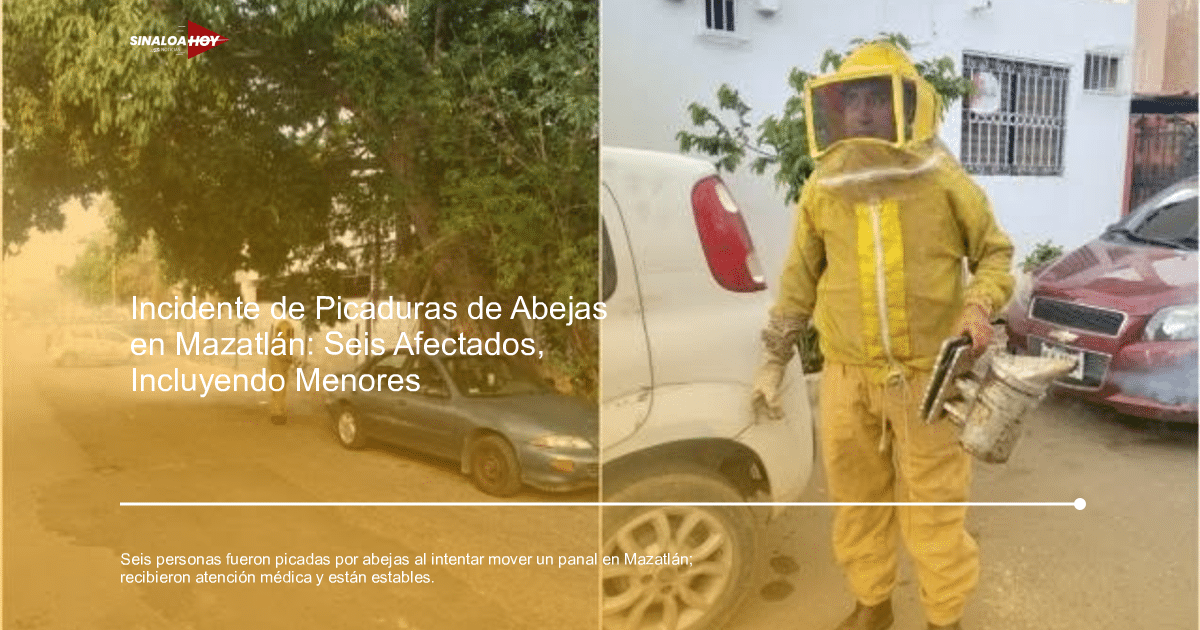 abejas, accidente, Alerta salud, emergencia médica, Mazatlán