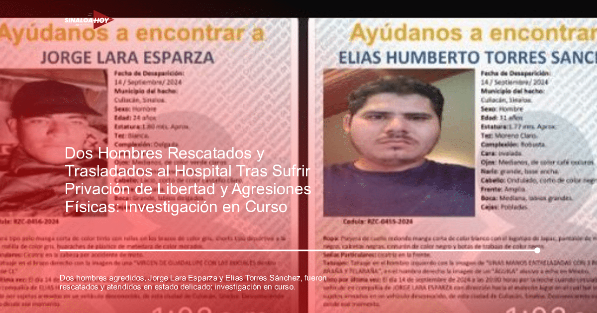 Agente investigación, Alerta salud, amenaza de violencia, Angostura; Secuestro, colaboración autoridades.