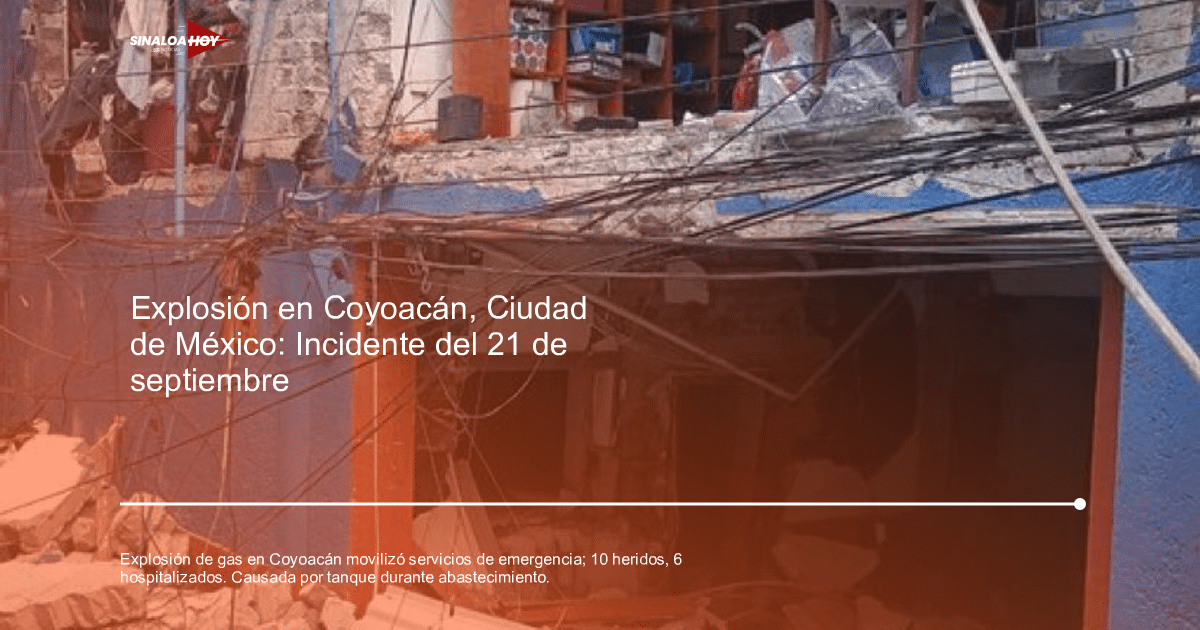 alerta de seguridad, Coyoacán., cuerpos de emergencia, Explosión de gas, lesionados