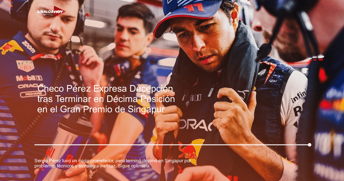 checo Pérez, Fórmula 1, Gran Premio de Singapur, Red Bull Racing, rendimiento en carreras