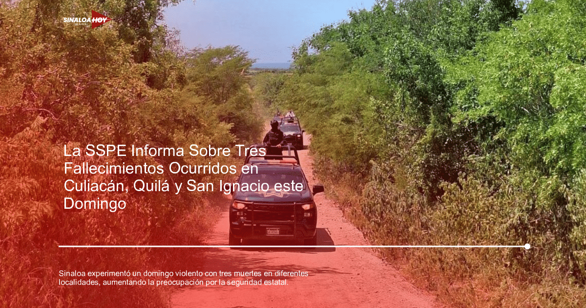 . Sinaloa, amenaza de violencia, Incidentes criminales., Inseguridad, Secretaria de Seguridad Pública