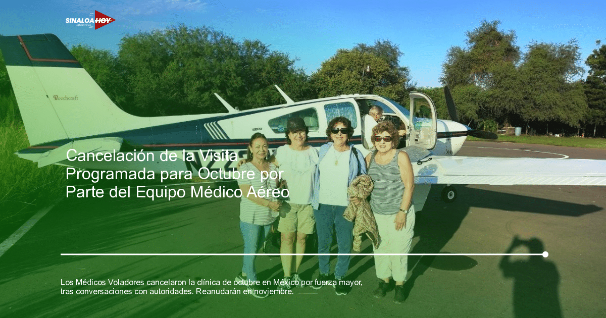 Alerta salud, ayuda humanitaria, Cancelación, Comunidades Rurales, Médicos Voladores