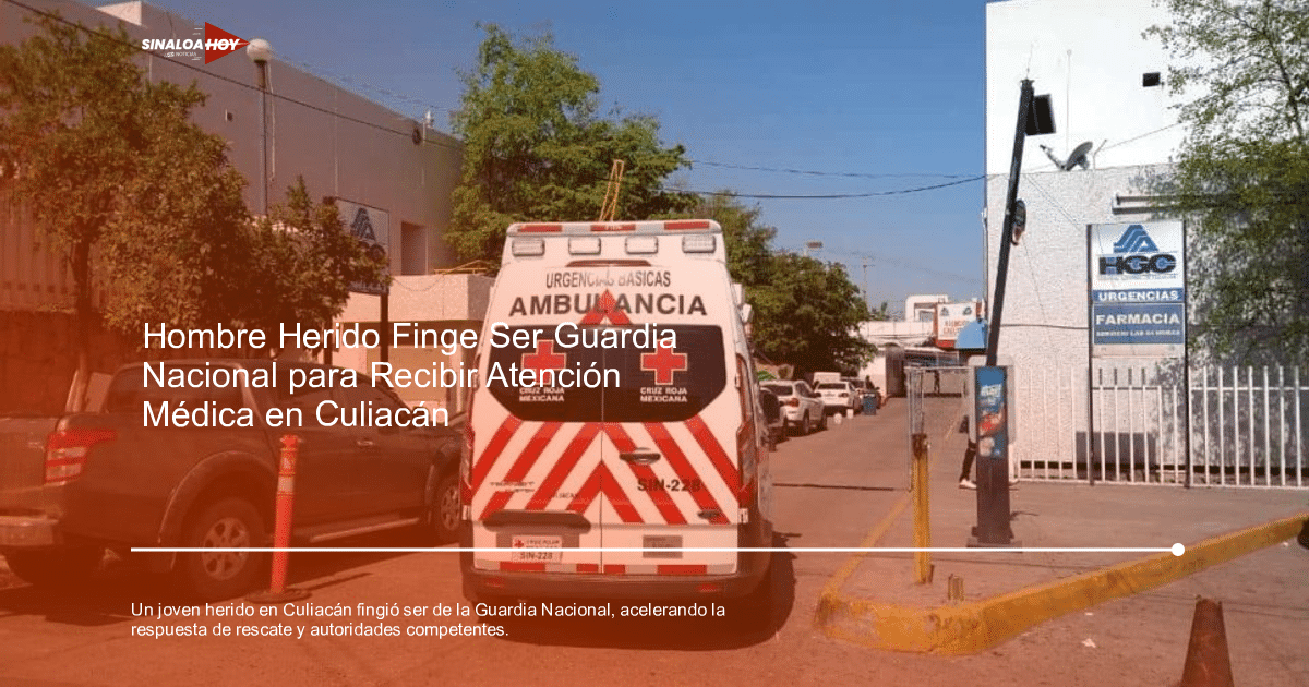 . Guardia Nacional, accidente Culiacán, emergencia médica, incidente armado, Secretaria de Seguridad Pública